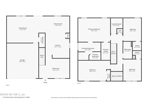 Floorplan - 112 Timberwood Dr, Saint Augustine, FL 32084 photo 1 of 4