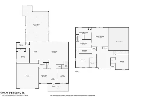 Floorplan - 312 Silver Sage Ln, Saint Augustine, FL 32095 photo 4 of 5