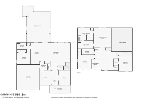 Floorplan - 312 Silver Sage Ln, Saint Augustine, FL 32095 photo 1 of 5
