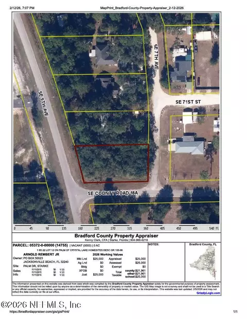 lot12 Palm Dr, Starke, FL 32091