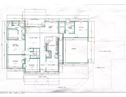 Floorplan - 494 Keller Ln, Saint Augustine, FL 32086 photo 1 of 1