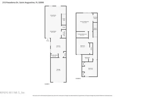 Floorplan - 213 Pasadena Dr, Saint Augustine, FL 32095 photo 1 of 1