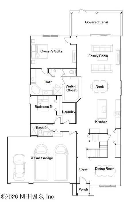 Floorplan - 599 Grand Traverse Cir, Saint Augustine, FL 32092 photo 1 of 1