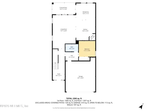 Floorplan - 400 Weathered Edge Dr, Saint Augustine, FL 32092 photo 2 of 3