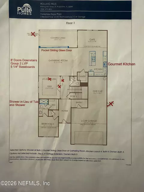 Floorplan - 50 Sandy Palm Trl, Saint Augustine, FL 32086 photo 1 of 2