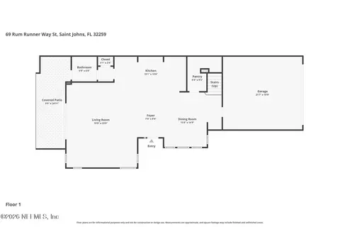 Floorplan - 69 Rum Runner Way, Saint Johns, FL 32259 photo 1 of 6