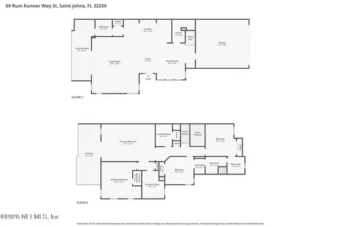 Floorplan - 69 Rum Runner Way, Saint Johns, FL 32259 photo 3 of 6