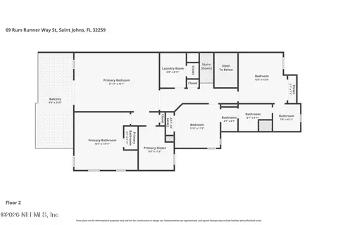 Floorplan - 69 Rum Runner Way, Saint Johns, FL 32259 photo 2 of 6