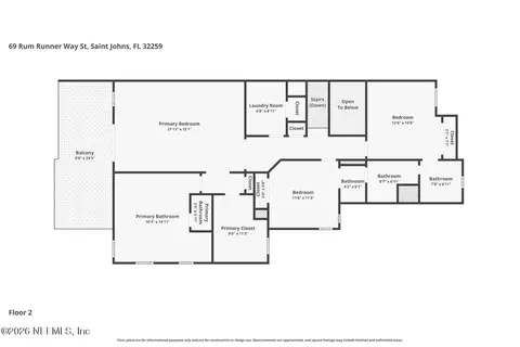 Floorplan - 69 Rum Runner Way, Saint Johns, FL 32259 photo 5 of 6