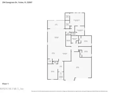 Floorplan - 294 Sawgrass Dr, Yulee, FL 32097 photo 1 of 1