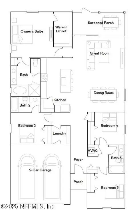 Floorplan - 115 Smokerise Dr, Saint Augustine, FL 32092 photo 1 of 1