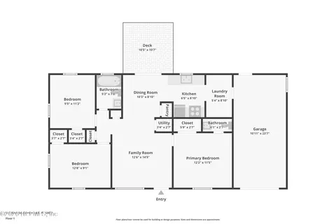 Floorplan - 122 Aries Dr, Orange Park, FL 32073 photo 1 of 1