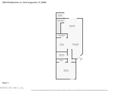 Floorplan - 3904 Windjammer Ln, Saint Augustine, FL 32084 photo 1 of 2