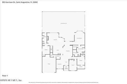 Floorplan - 903 Garrison Dr, Saint Augustine, FL 32092 photo 2 of 2