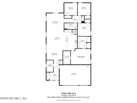 Floorplan - 233 Falcon Ridge Rd, Saint Augustine, FL 32084 photo 1 of 1