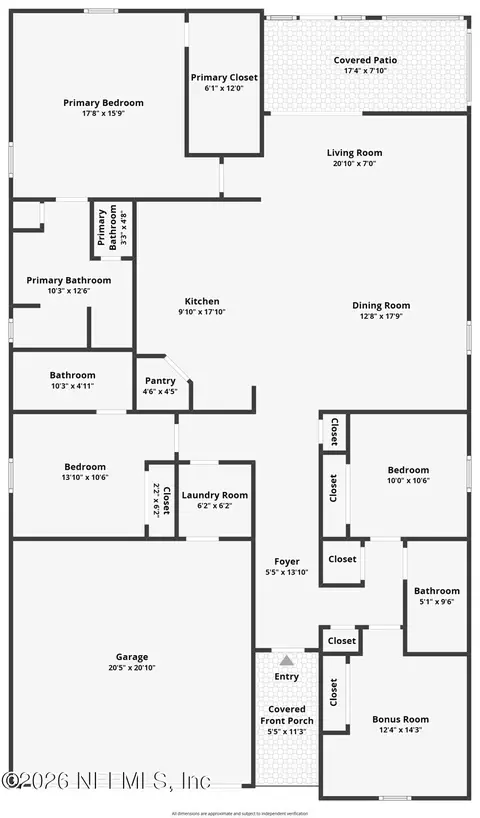 Floorplan - 25 Neighbor Ct, Saint Augustine, FL 32092 photo 1 of 1