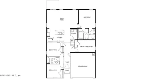 Floorplan - 75471 Bridgewater Dr, Yulee, FL 32097 photo 1 of 1