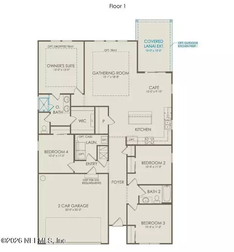 Floorplan - 236 Westerly Dr, Yulee, FL 32097 photo 1 of 1