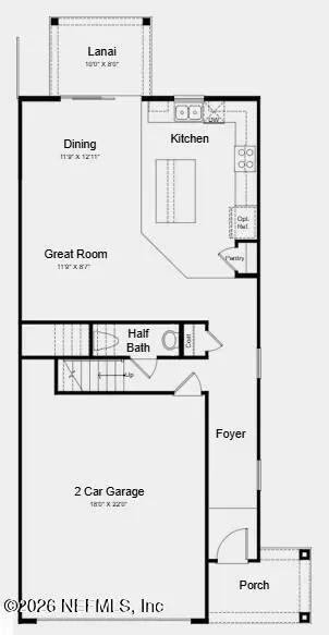 Floorplan - 422 Cherry Elm Dr, Saint Augustine, FL 32092 photo 1 of 2