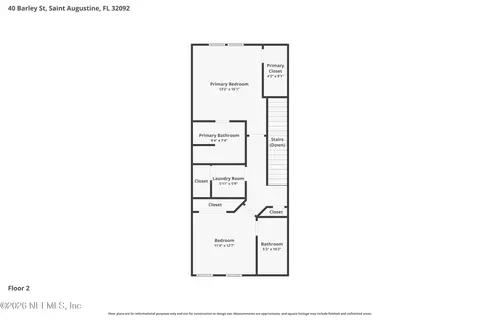 Floorplan - 40 Barley St, Saint Augustine, FL 32092 photo 1 of 1