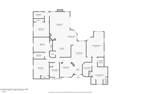 Floorplan - 5105 Foliage Way, Saint Augustine, FL 32092 photo 1 of 1