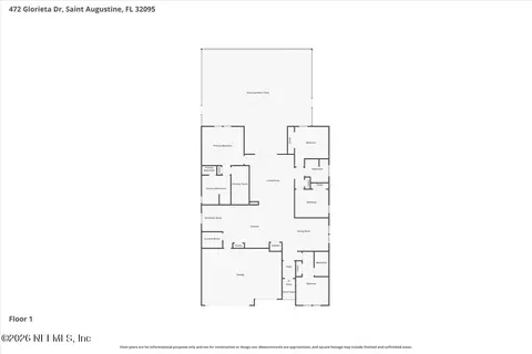 Floorplan - 472 Glorieta Dr, Saint Augustine, FL 32095 photo 1 of 2