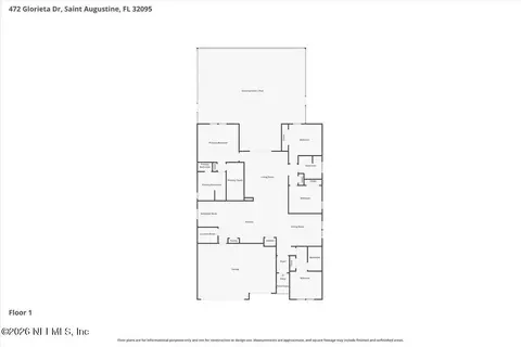 Floorplan - 472 Glorieta Dr, Saint Augustine, FL 32095 photo 2 of 2