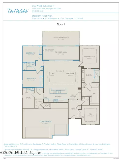 Floorplan - 613 Witty Banter Ct, Yulee, FL 32097 photo 1 of 1