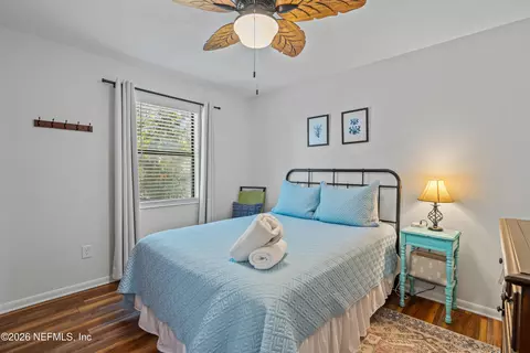 Bedroom - 108 E St #A B, Saint Augustine Beach, FL 32080 photo 8 of 9
