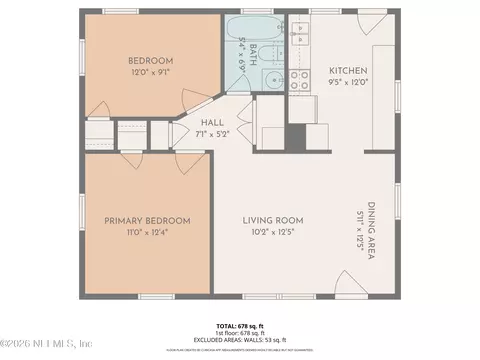 Floorplan - 1405 Melson Ave, Jacksonville, FL 32254 photo 1 of 2