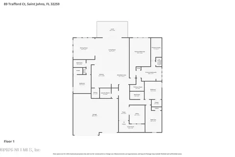 Floorplan - 89 Trafford Ct, Saint Johns, FL 32259 photo 1 of 1
