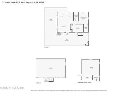 Floorplan - 7370 Woodward Rd, Saint Augustine, FL 32092 photo 3 of 3