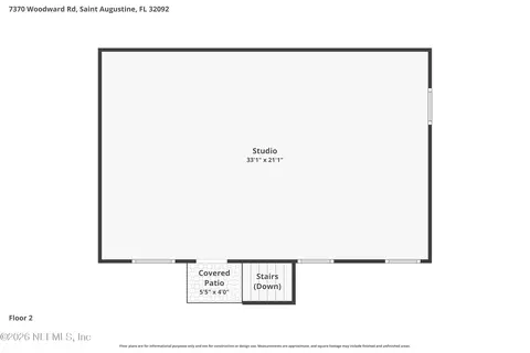 Floorplan - 7370 Woodward Rd, Saint Augustine, FL 32092 photo 2 of 3