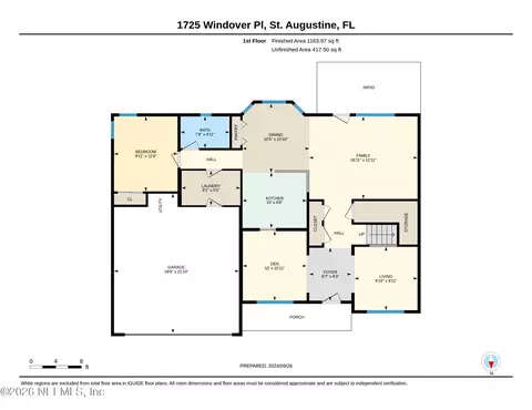 Floorplan - 1725 Windover Pl, Saint Augustine, FL 32092 photo 1 of 2