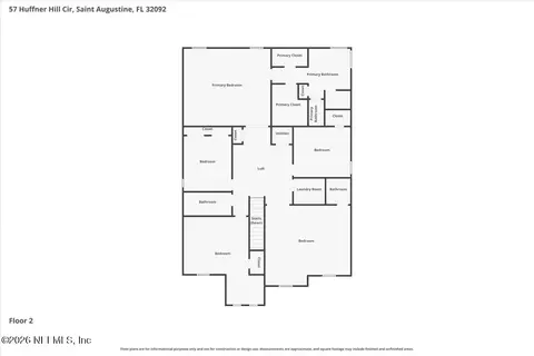 Floorplan - 57 Huffner Hill Cir, Saint Augustine, FL 32092 photo 2 of 3