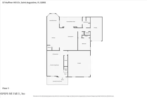 Floorplan - 57 Huffner Hill Cir, Saint Augustine, FL 32092 photo 3 of 3