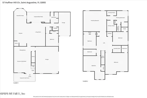 Floorplan - 57 Huffner Hill Cir, Saint Augustine, FL 32092 photo 1 of 3
