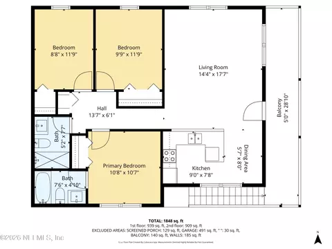 Floorplan - 16 Ewing St, Saint Augustine Beach, FL 32080 photo 2 of 6