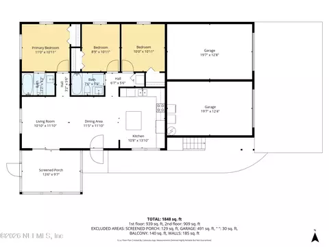 Floorplan - 16 Ewing St, Saint Augustine Beach, FL 32080 photo 1 of 6