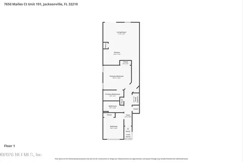 Floorplan - 7650 Mailes Ct, Jacksonville, FL 32210 photo 1 of 1