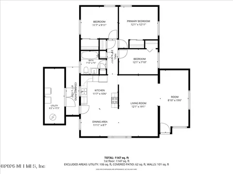 Floorplan - 6903 Clovis Rd, Jacksonville, FL 32205 photo 1 of 1