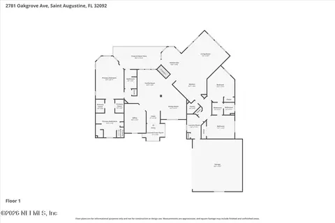 Floorplan - 2781 Oakgrove Ave, Saint Augustine, FL 32092 photo 1 of 3