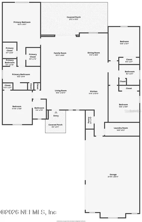 Floorplan - 68 Eric Dr, Palm Coast, FL 32164 photo 1 of 1