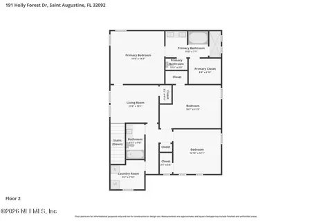 Floorplan - 191 Holly Forest Dr, Saint Augustine, FL 32092 photo 2 of 5