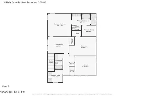 Floorplan - 191 Holly Forest Dr, Saint Augustine, FL 32092 photo 5 of 5