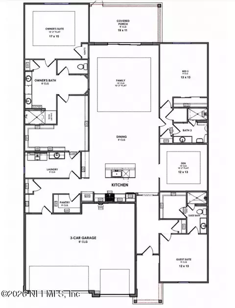 Floorplan - 76565 Winterfield Dr, Yulee, FL 32097 photo 1 of 1