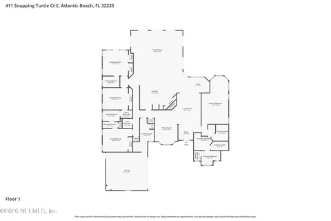 Floorplan - 411 Snapping Turtle Ct E, Atlantic Beach, FL 32233 photo 1 of 1