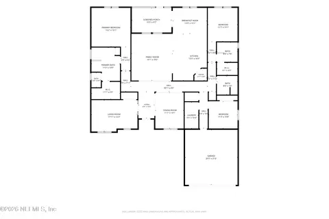 Floorplan - 461 Pine Eagle Dr, Fleming Island, FL 32003 photo 1 of 1