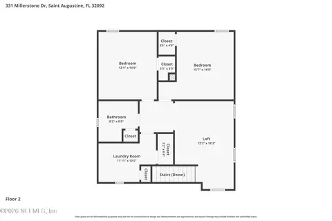 Floorplan - 331 Millerstone Dr, Saint Augustine, FL 32092 photo 3 of 3