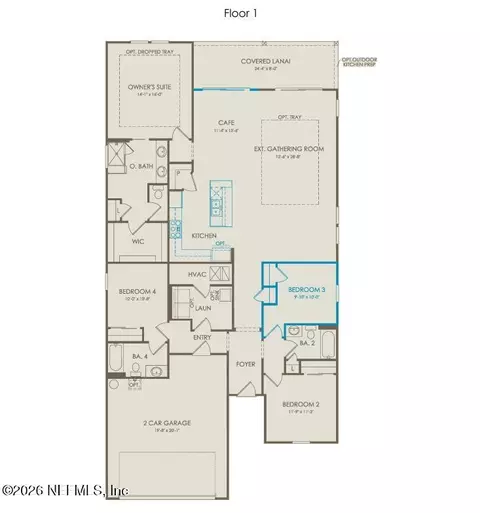 Floorplan - 290 Blind Oak Cir, Saint Augustine, FL 32095 photo 1 of 1